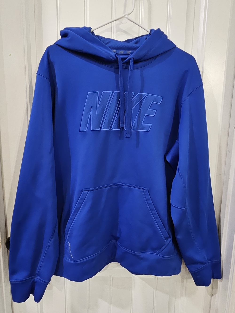 Nike Men's Royal Blue Therma-Fit Pullover Hoodie